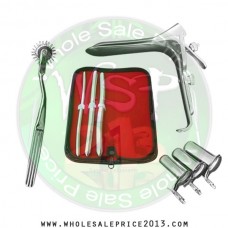  Hegar uterine dilator 3 pieces set, 7-8, 11-12, 13-14, pinwheel, grave large, collin 3pcs